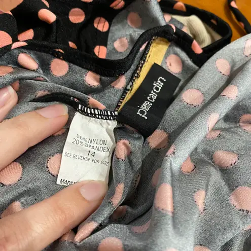 Pierre Cardin Vintage 80s Polka Dot One Piece Swimsuit