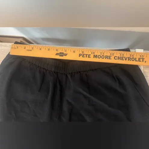 Marine layer Allison Pant Black Dolphin Hem Cropped Tencel Soft Drapey Medium P