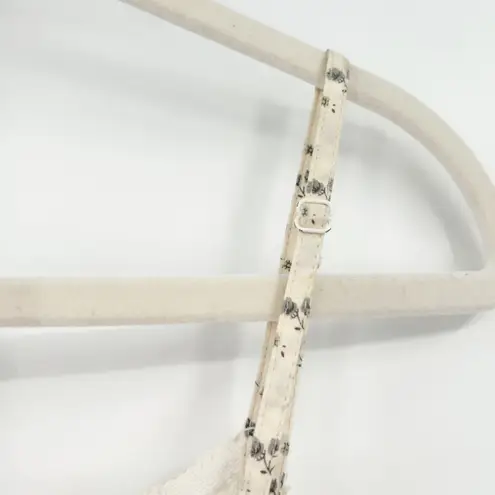 Oysho Womens Cottagecore Soft Girl Coquette Ditsy Floral Print Lace Trim Dress S