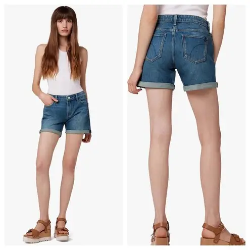 joe's jeans NEW  5” Cuffed Jean Shorts Stretch Mid-Rise Denim Womens 28 $118