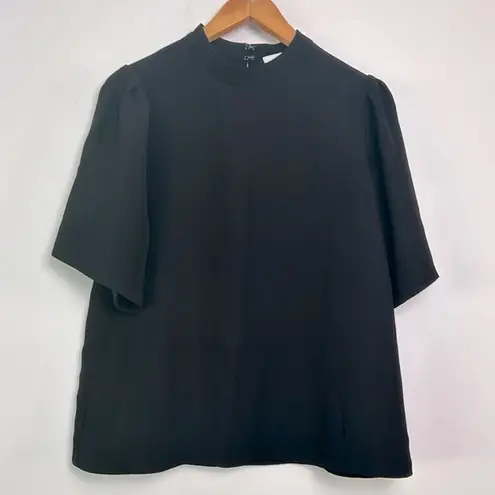 Ro & De | Black flutter Sleeve Blouse sz Medium