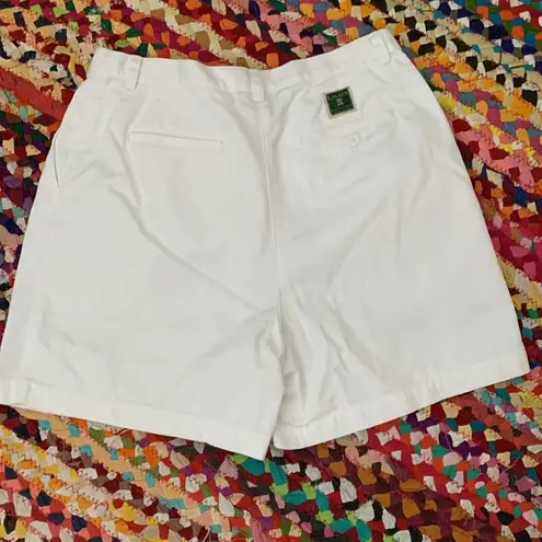 Vintage 80s/90s Lauren Ralph Lauren White Cotton High Waist Mom Shorts