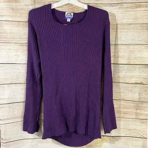 Future Collective twisted back crewneck pullover purple sweater Size 1X