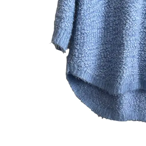 Studio JPR Sweater Women XL Blue Crew Neck 3/4 Sleeve Sherpa Fuzzy Cozy Casual