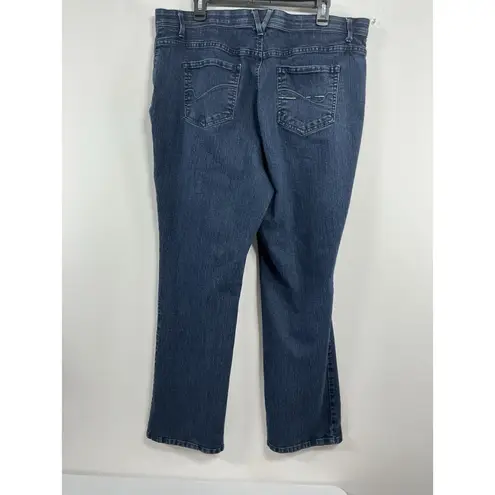 Gloria Vanderbilt Womans Blue Jeans 18W Stretch Zip Button Close - Image 2