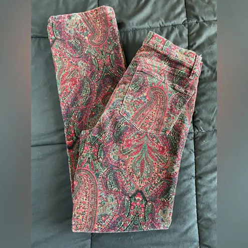 Ralph Lauren Lauren  Jean Co. Paisley classic straight fit Corduroy jeans