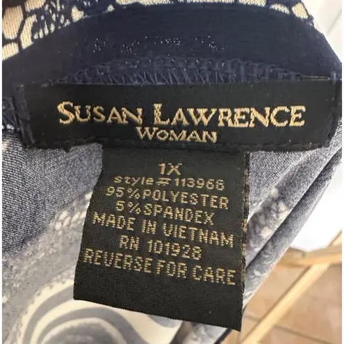 Susan Lawrence Women Polyester Spandex Dress Size 1X