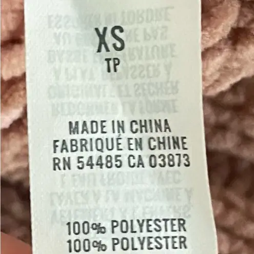 Aerie  pink multicolored sunset striped slouchy chenille turtleneck sweater, XS