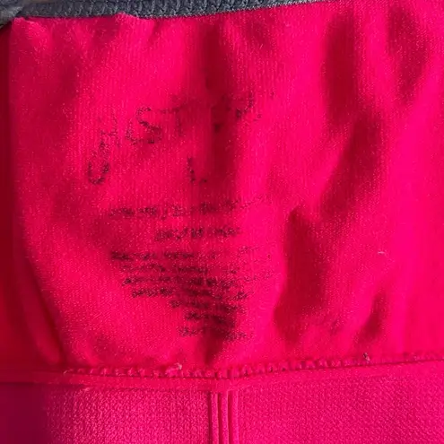 Just Be Neon strappy cross back sports bra size large