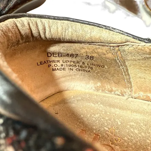 Alegria Debra Womens 8-8.5 / 38 EUR Leather Multicolor Print Nursing Clogs Shoes