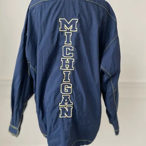 Nike Vintage 90s  University of Michigan U of M Wolverines Lined Windbreaker M