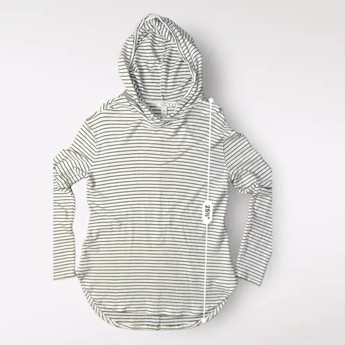 Daily Ritual Anthropologie Black and White Pullover Hoodie Size S Black