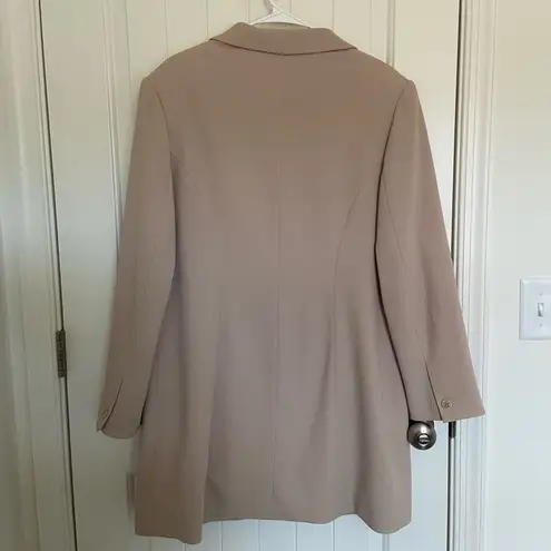 Vintage Epogee women’s tan button front collared lined trench coat size 16 Tan