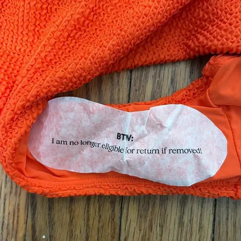 ANDIE The Mykonos One Piece Swimsuit Textured Orange Size XL NWT