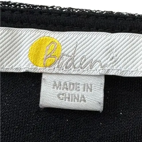 Boden Black & Silver Sparkle Twist Front Jersey Dressy Top US Size 16/18