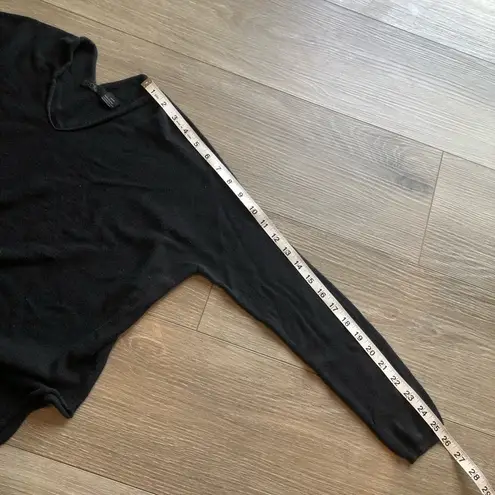 RDI Boutique Black Long Sleeve Shirt With Front Tie Size Small