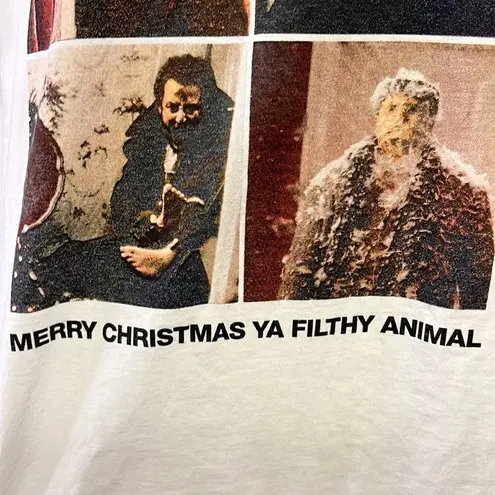Home Alone Women’s Merry Christmas Ya Filthy Animal White T