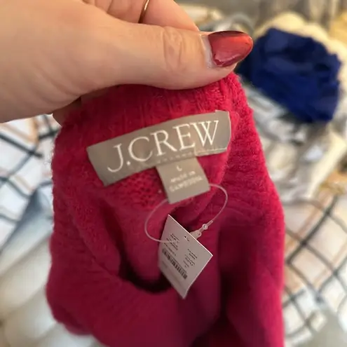 J.Crew Crew Hot Pink Sweater