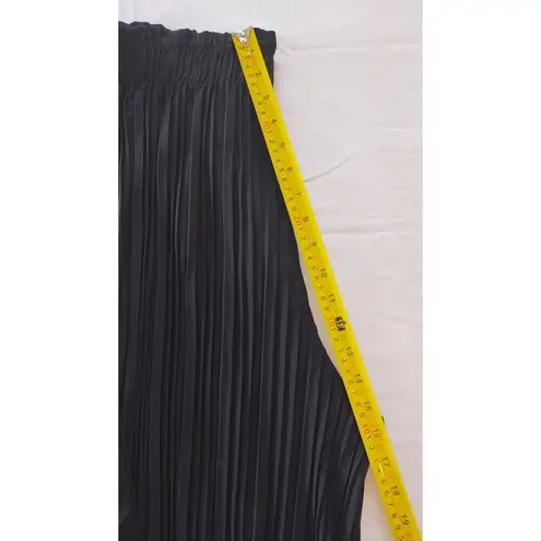 New Mix NWT Lock & Love Women's Black Pleated Wide Leg Pants Elastic Waist Sz3XL