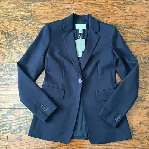 Nordstrom  Signature One Button Blazer in Navy Night Size XS - NWT