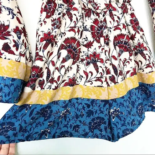 Peppermint USA Floral Boho V-neck Romper Medium