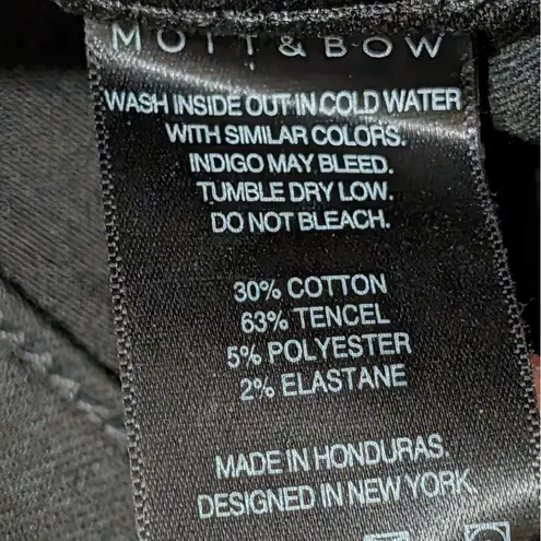 Mott & Bow Jeans Womens 31 x 28 Black High Rise Skinny Bond Pants Slimming