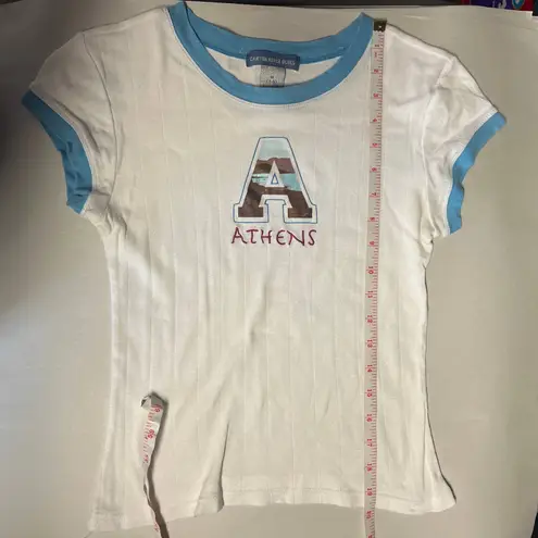 Canyon River Blues Vintage Top Juniors Medium 2004 Olympic Games 100% Cotton Y2K