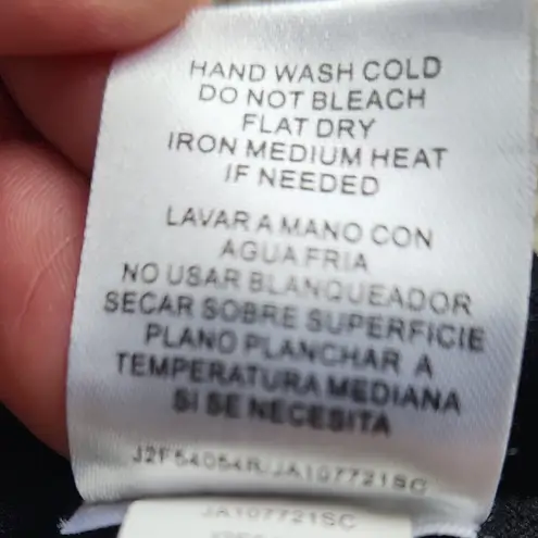 Joseph A . Sequins Balloon Sleeve Mock Neck Blouse Black Medium