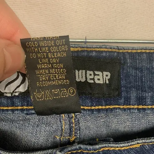 Rocawear womens 18 xl denim jeans straightleg printed logo embroidered hiphop 00