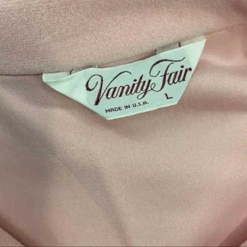 Vanity Fair Vintage Robe Pink House Coat Size Large