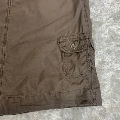 Sonoma  Brown Cargo Mini Skirt Sz 10 Cotton