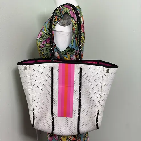 Neoprene Lemonbella Tote Bag White