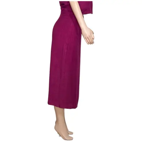 Sézane Moisa Midi Skirt, Magenta, FR44/US12