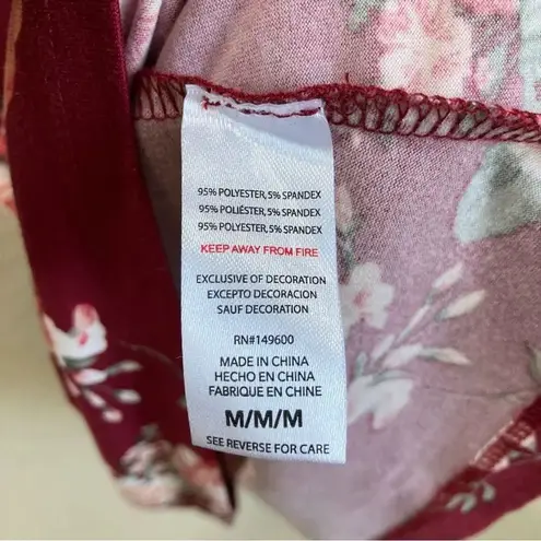 Flora Nikrooz FLORA by Women's Lace Trimmed Knit Chemise Size Medium