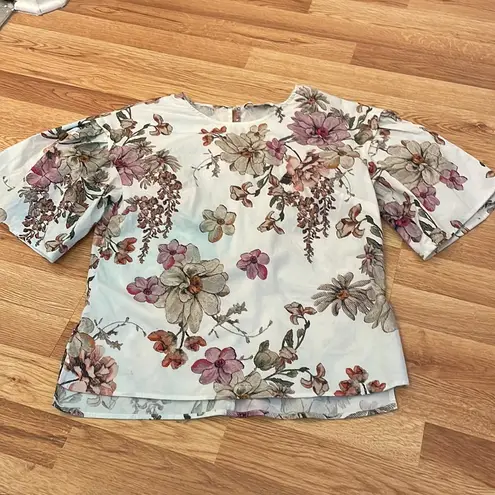 Adam Lippes Collective Floral Top Size 0