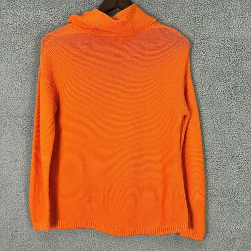 J.Jill Cowl Neck Sweater Womens S Petite Orange Minimalist Quiet Luxury Cozy Size undefined