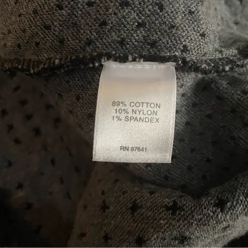 J Jill Pure Jill Oversized Boxy Textured Black Sweater Top Size Small