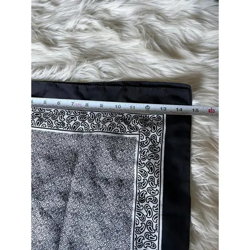 Stylish Black and White silk scarf