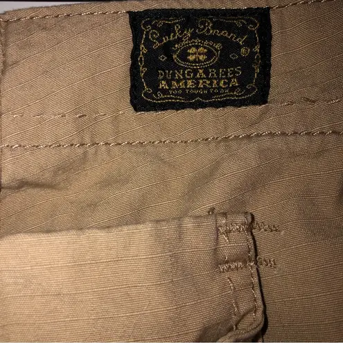 Lucky Brand Y2K  low rise cargo capris khaki cropped pants Women’s 8/29