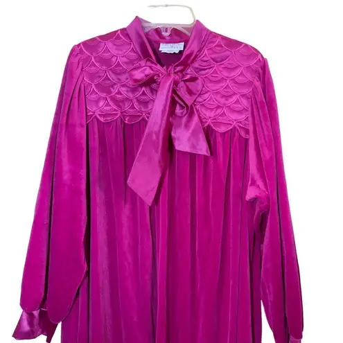 Vintage Gillian O'Malley Velour Pink Zip