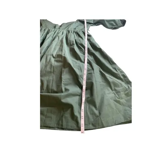 Tuckernuck Hyacinth House Emerald Sasha Mini Dress Smocked Puff Sleeve L Green Size L