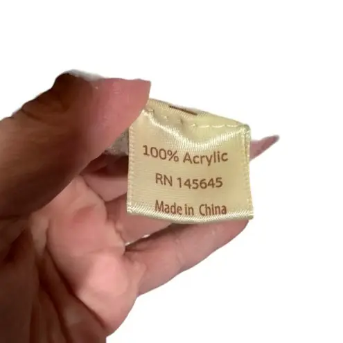 Mia & Tessa White & Gray Cape Cowl Neck Tassel Knit Poncho Women Sz OS