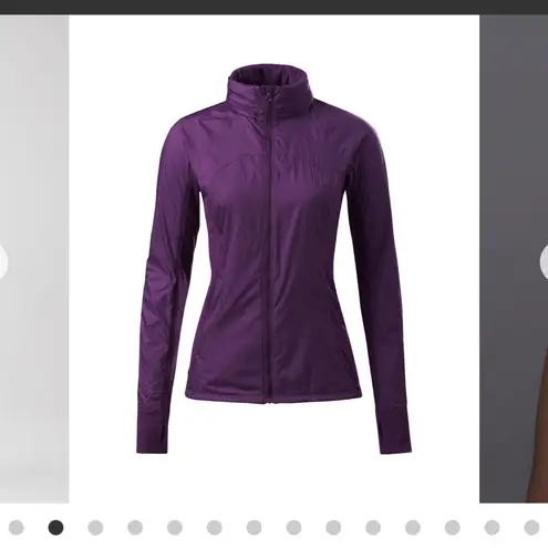 Lululemon  Rush Hour jacket sz 4 Darkest‎ Magenta thumbnail 2