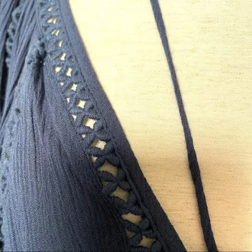 Mono Reno navy 3/4 sleeve top