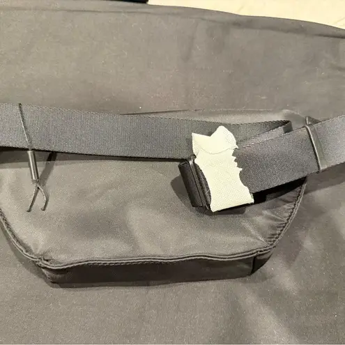 Karl Lagerfeld PARIS CROSSBODY WAIST BAG BLACK NYLON NEW AUTHENTIC