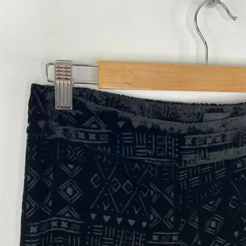 Dolce Vita Black Geometric Silk Blend Skinny Pants Women's Size Extra Small XS