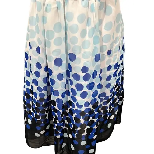 Max and Cleo New blue and black polka dot dress size 6