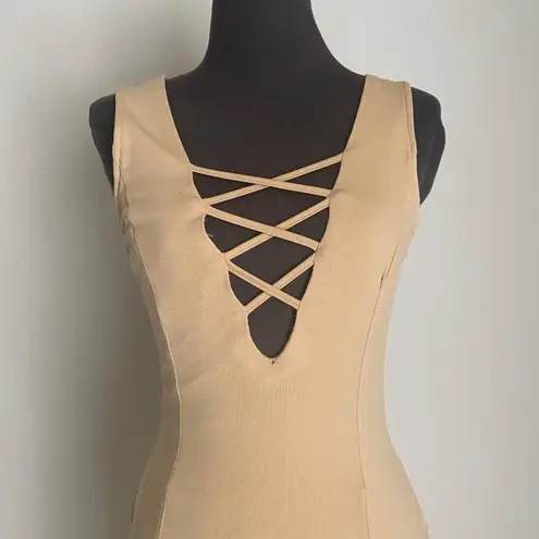 Privy sz S cut out fitted midi party dress