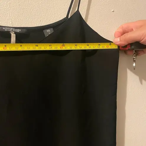 Scotch & Soda V-Neck Jersey Tank in Black