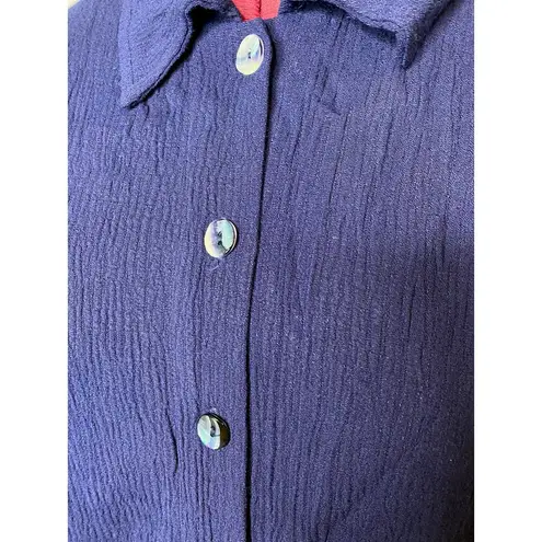 top pants set navy 1990s Blue Size M